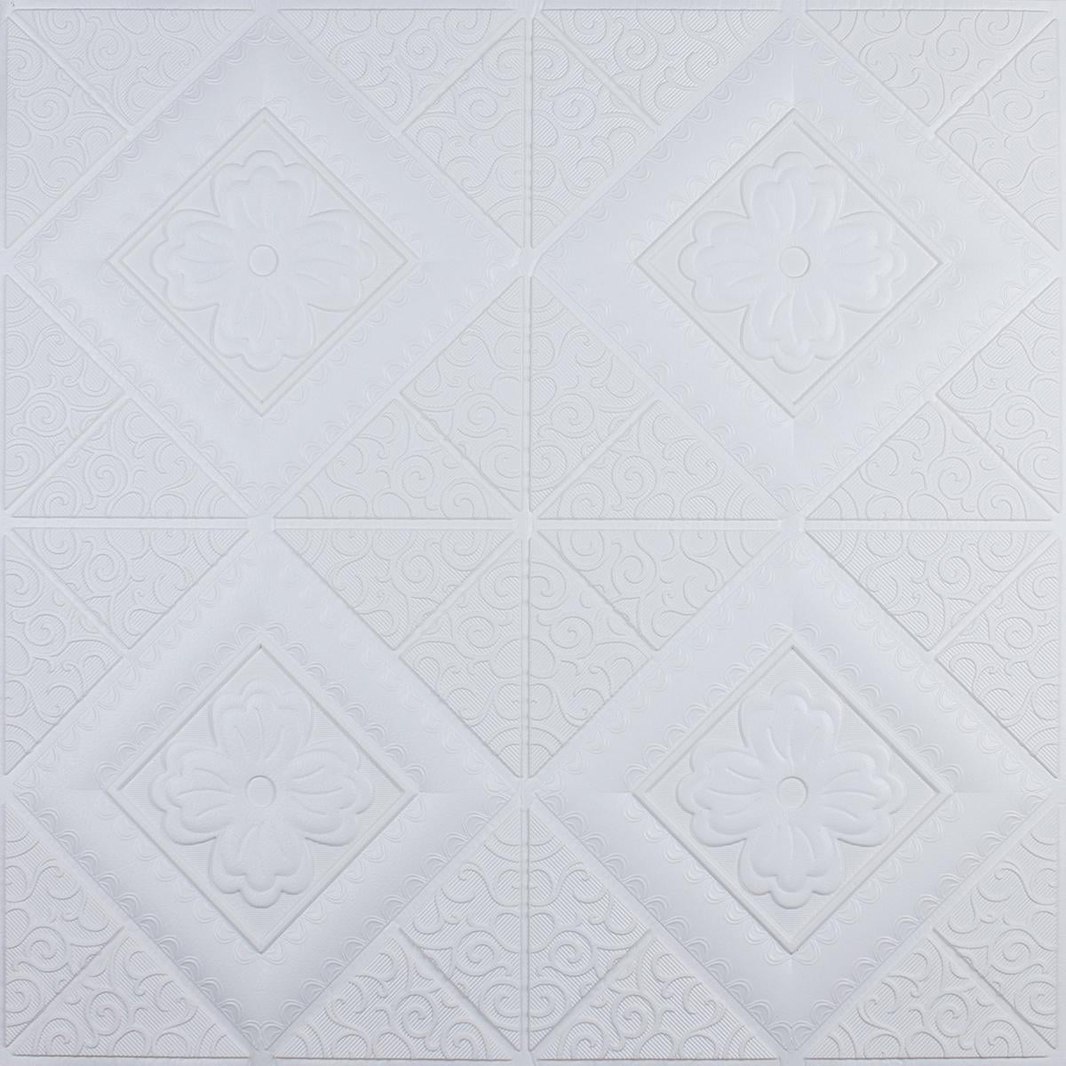 3D-панель Павутинка самоклеюча декоративна 700x700x5 мм Срібний