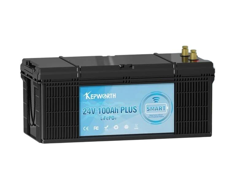 Акумулятор Kepworth LiFePO4 24V 100Ah 2560W Smart Bluetooth із зарядним пристроєм BMS (K24100999) Акумулятор Kepworth LiFePO4 24V 100Ah 2560W Smart Bluetooth із зарядним пристроєм BMS (K24100999)