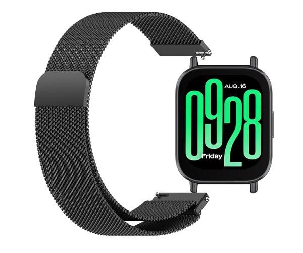 Ремешок металлический Milanese Magnetic для смарт-часов Xiaomi Redmi Watch 5 Lite/Watch 5 Active 22 мм Черный Ремешок металлический Milanese Magnetic для смарт-часов Xiaomi Redmi Watch 5 Lite/Watch 5 Active 22 мм Черный