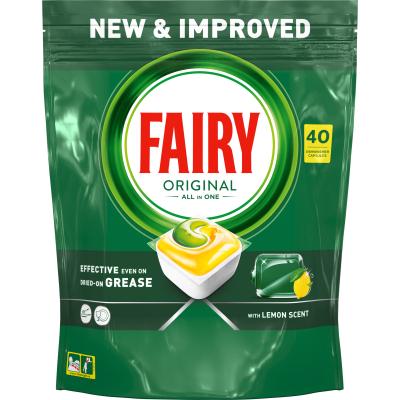 Таблетки для посудомийних машин безфосфатні Fairy All in One Lemon 40 шт. (8001090954466) - фото 2