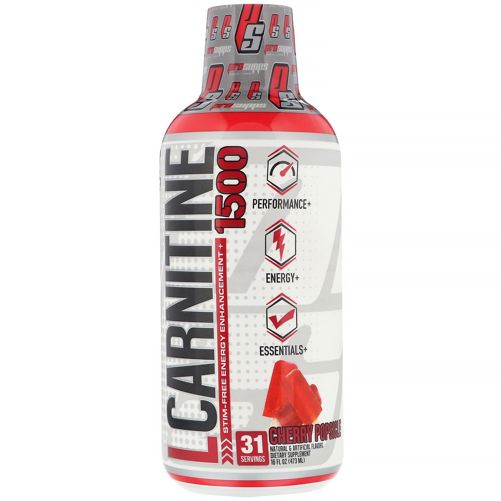 L-Карнитин Pro Supps L-Carnitine Cherry Popsicle 1500 mg 473 ml