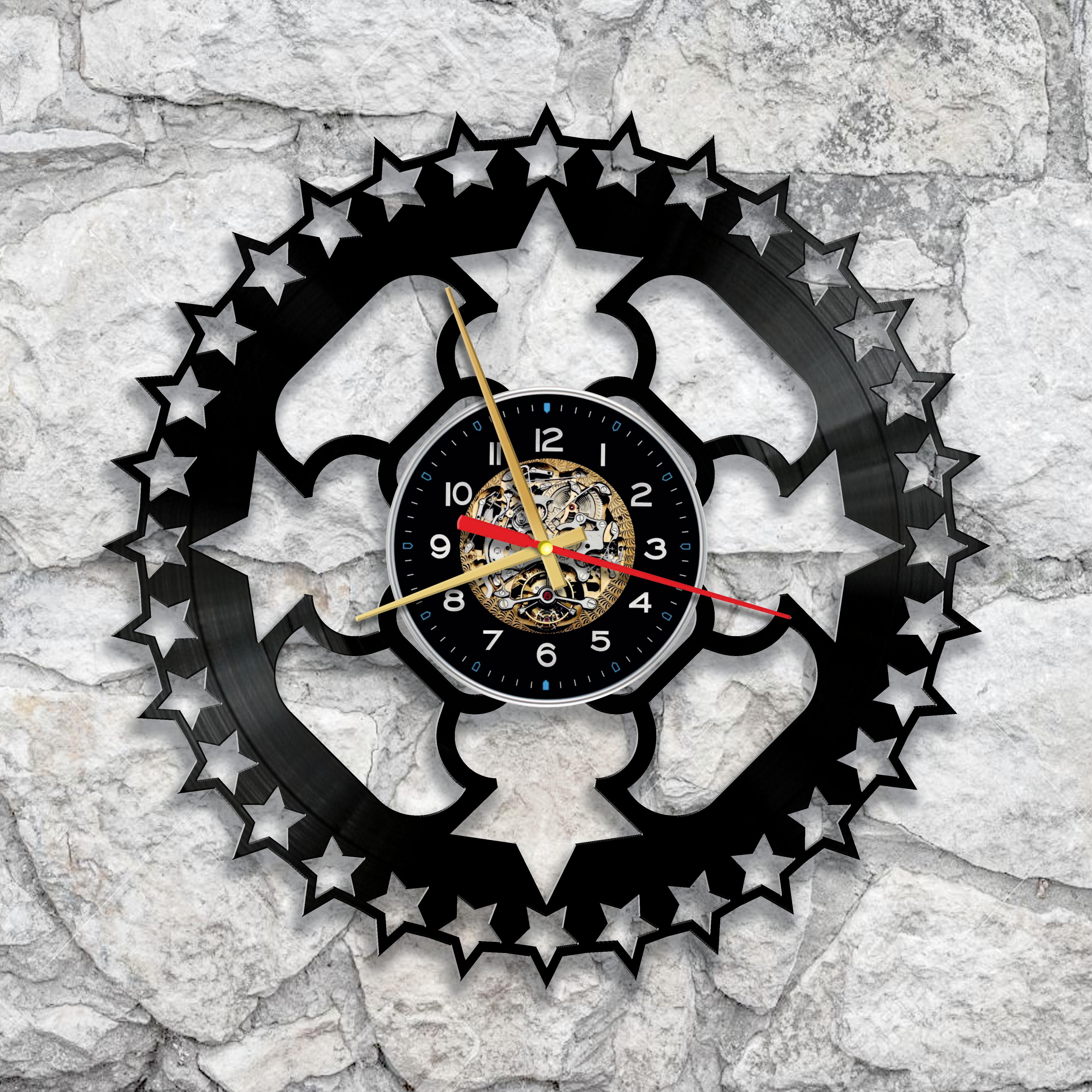 Часы настенные Звезда 3368 из виниловой пластинки