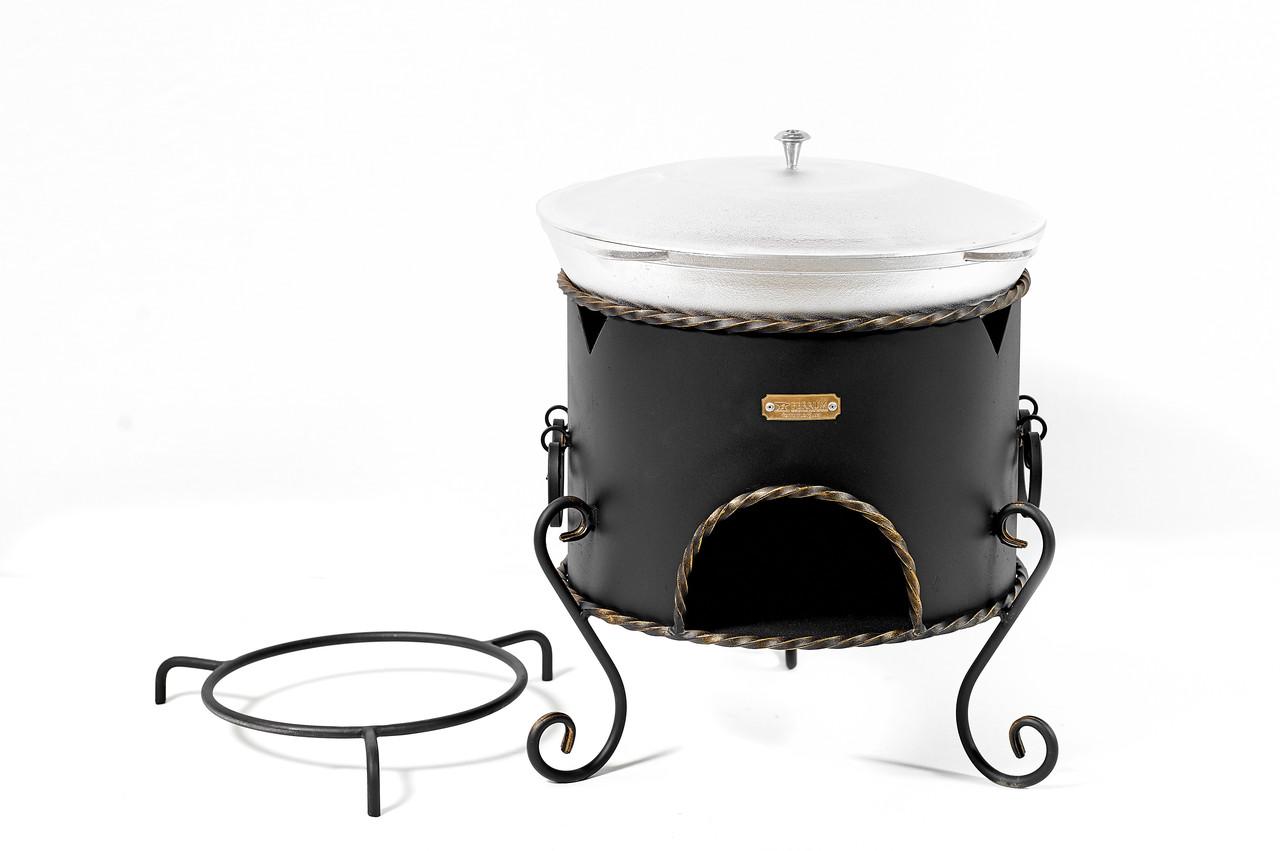 Печь с подставкой под котелок металл (ПК1) - фото 2