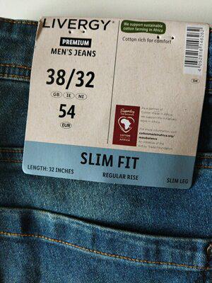 Джинси чоловічі Livergy SliM fit р. 54 - фото 3 Джинси чоловічі Livergy SliM fit р. 54 - фото 3