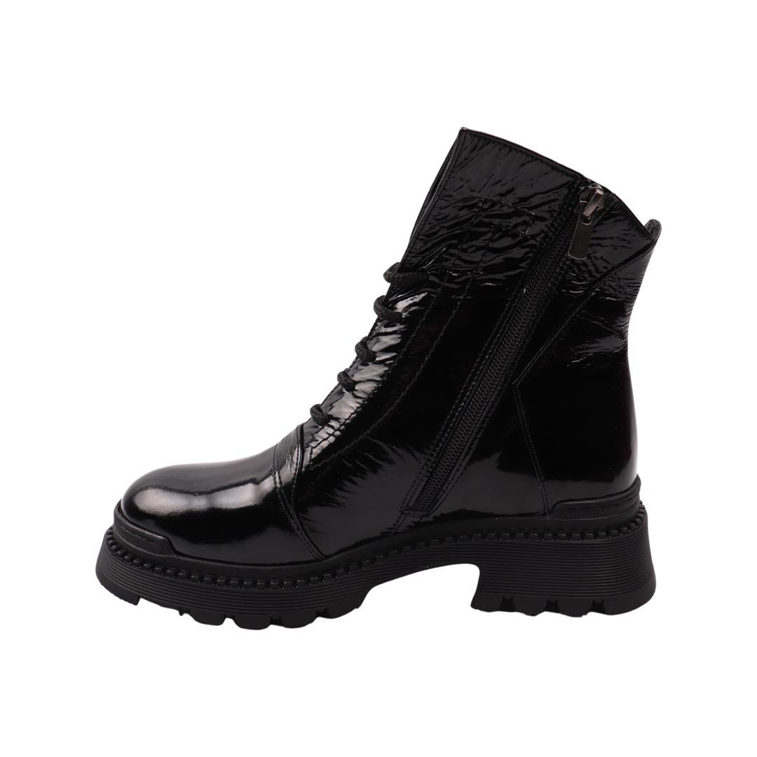 Черевики жіночі Aquamarin з лакової шкіри р. 37 Чорний (2087-22DHC) - фото 2 Черевики жіночі Aquamarin з лакової шкіри р. 37 Чорний (2087-22DHC) - фото 2