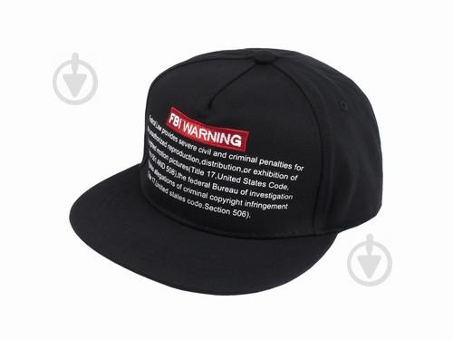 Бейсболка peaked cap FBI WARNING YM One sizе Чорний (23265)
