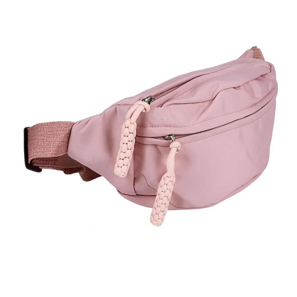 Сумка бананка жіноча з регульованим ременем Stenson R98881 34х13х2,5 см Рожевий (1d9384e9)