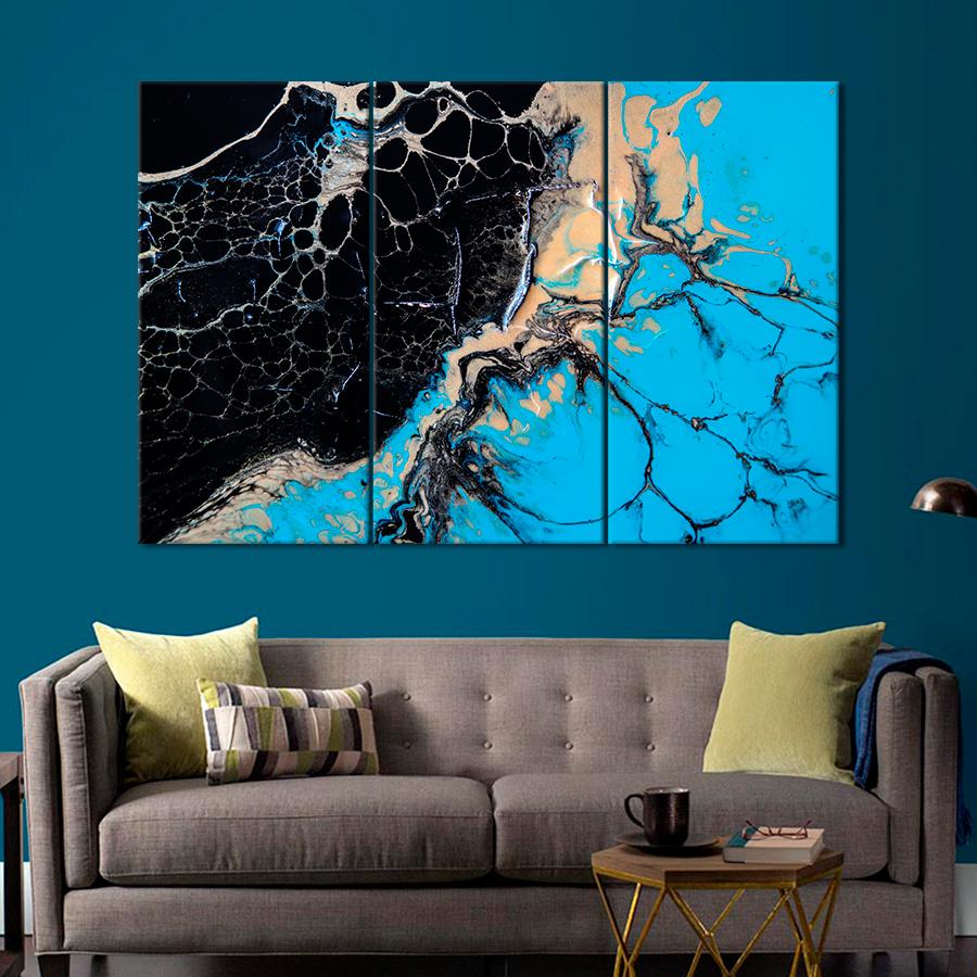 Картина Абстракция Мраморный эффект 156x100 см (A868-3)