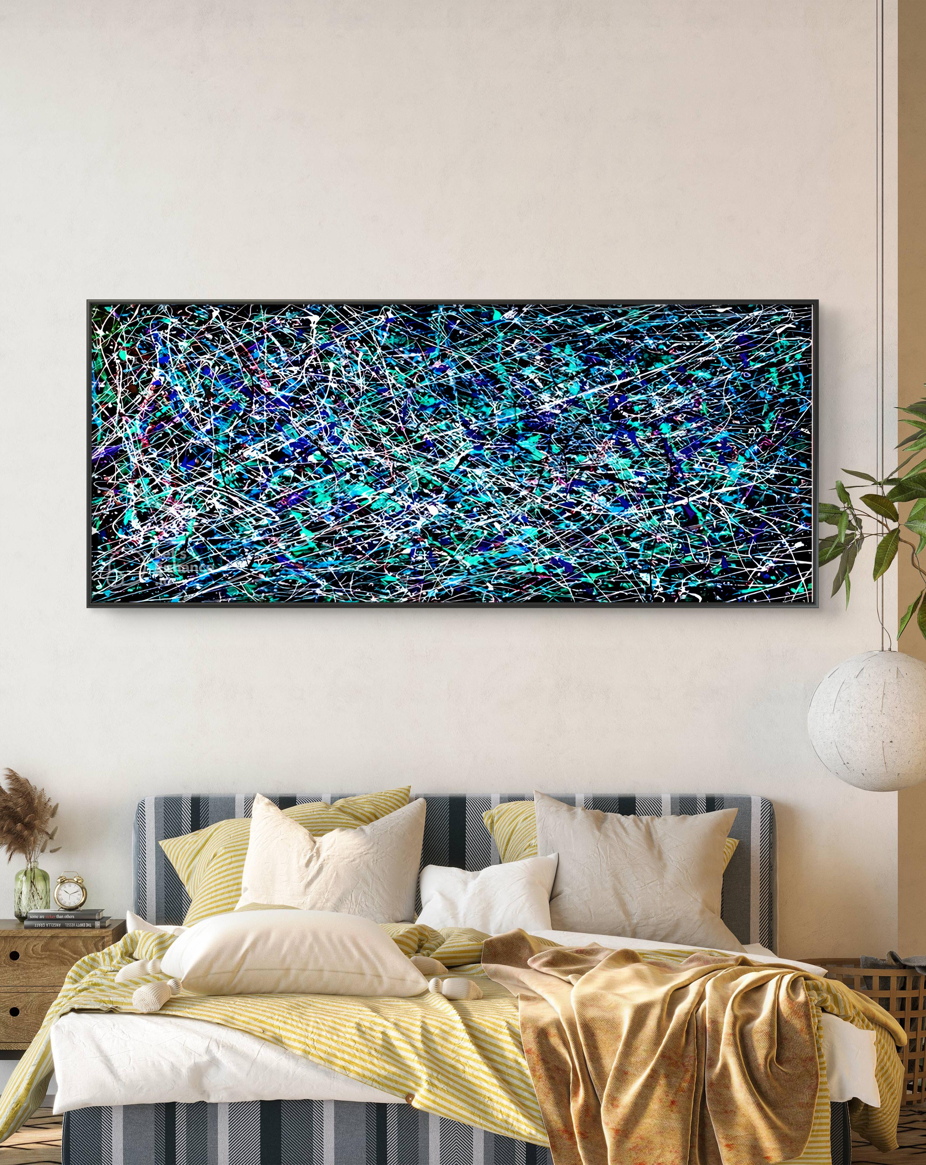 Картина абстракция Ночи Пандоры 50x100 см