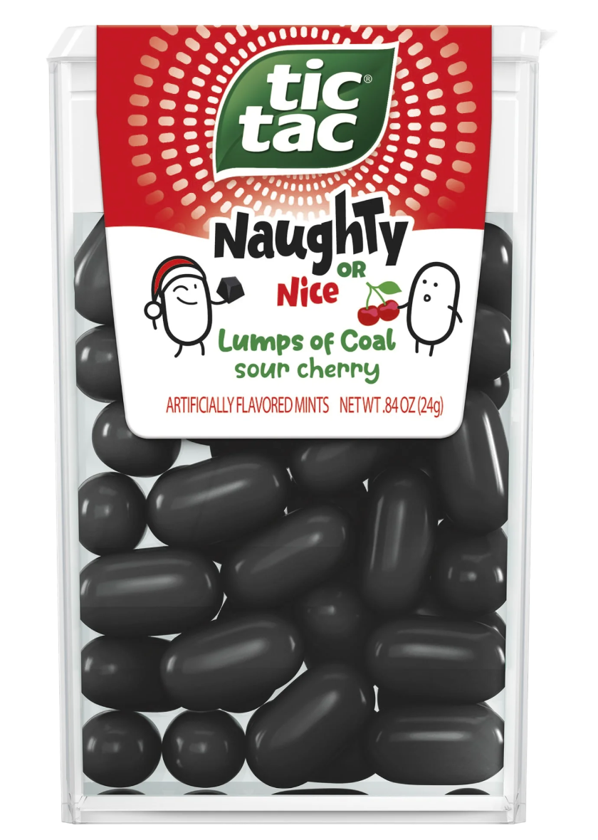 Драже Tic Tac Naughty or Nice Lumps of Coal Sour Cherry Mints 23,8 г (2456587002)
