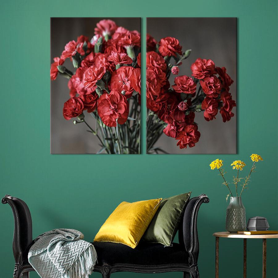 Картина на холсте Букет гвоздик 165x122 см (793-2)