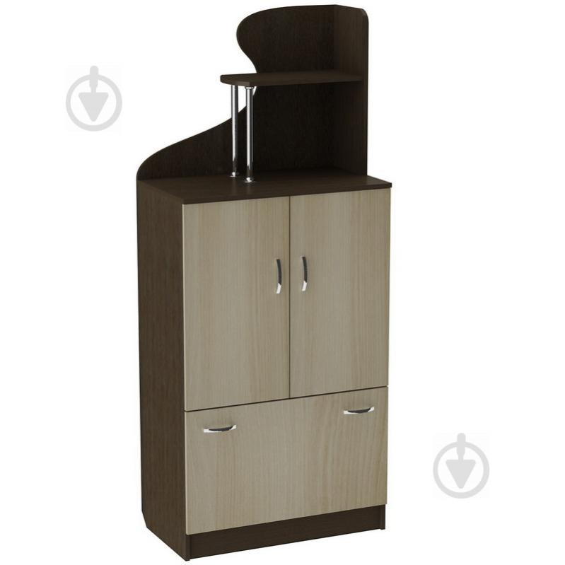 Комод с надстройкой Тиса Мебель К-81 Венге/Дуб молочный Комод с надстройкой Тиса Мебель К-81 Венге/Дуб молочный