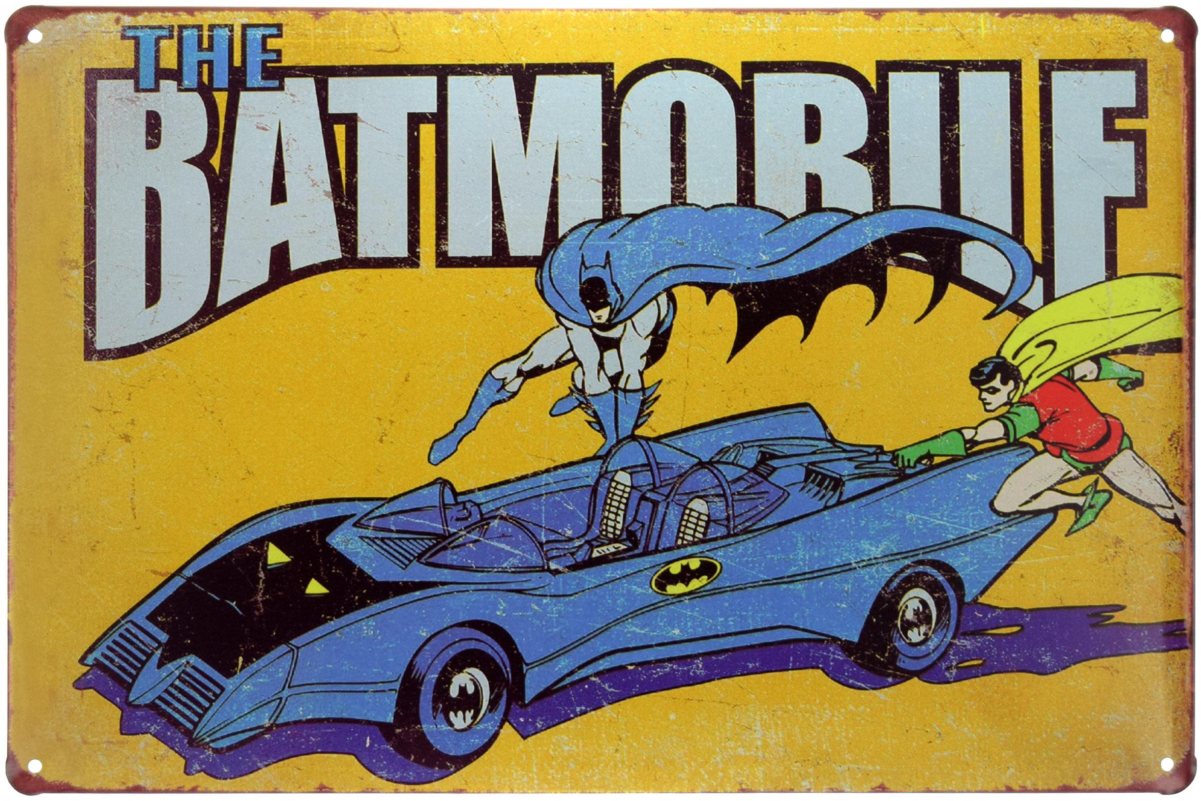 Табличка металлическая Бэтмобиль/The Batmobile Super Friends 20x30 см Табличка металлическая Бэтмобиль/The Batmobile Super Friends 20x30 см