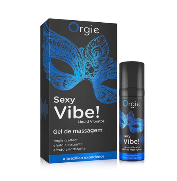 Гель з ефектом вібрації SEXY VIBE Blue середня інтенсивність 15 мл