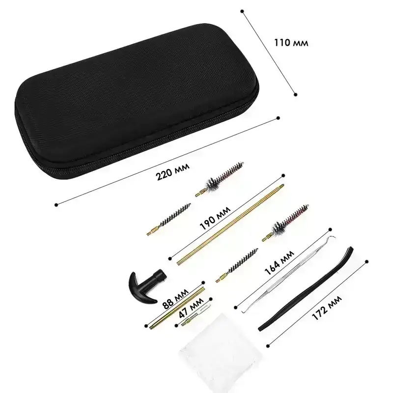 Набор для очистки оружия 22 /223 /5.45 /5.56 подсумок с набором GK38 (Е655) - фото 2