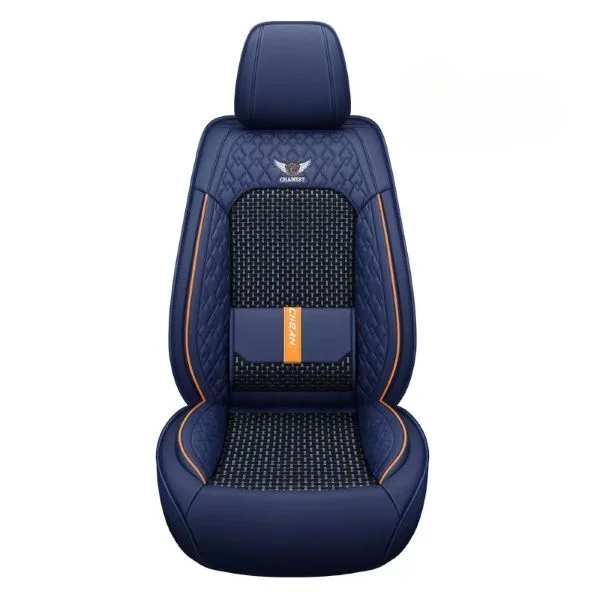 Чехлы для автомобильных сидений 67x55 см/62x55 см Черный/Синий (Q01064-1)