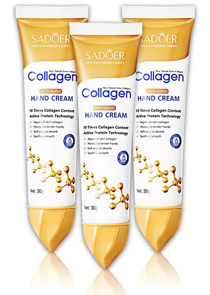 Крем для рук омолоджувальний Sadoer Collagen 3 шт. по 30 г Крем для рук омолоджувальний Sadoer Collagen 3 шт. по 30 г