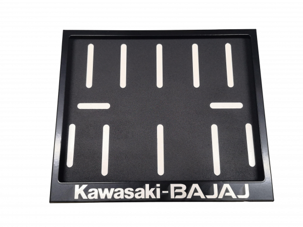 Рамка для мотоциклетного номера Kawasaki-Bajaj 174х220 мм Черный (VH-S1722KWBJSBL)