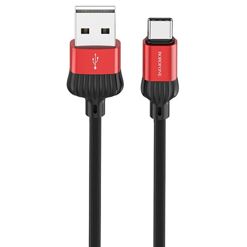 Дата кабель Borofone BX28 Dignity USB to Type-C 1 м Red/Black - фото 2