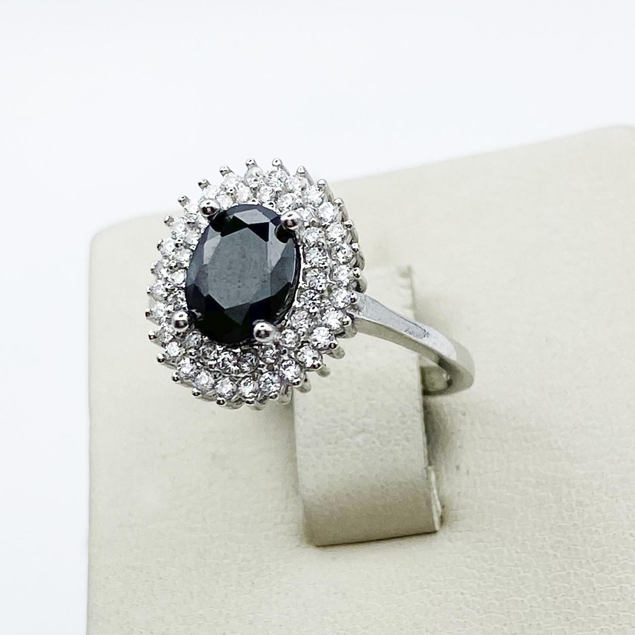 Кольцо серебряное с кубическим цирконием р. 18,5 3,35 г (1895897951)