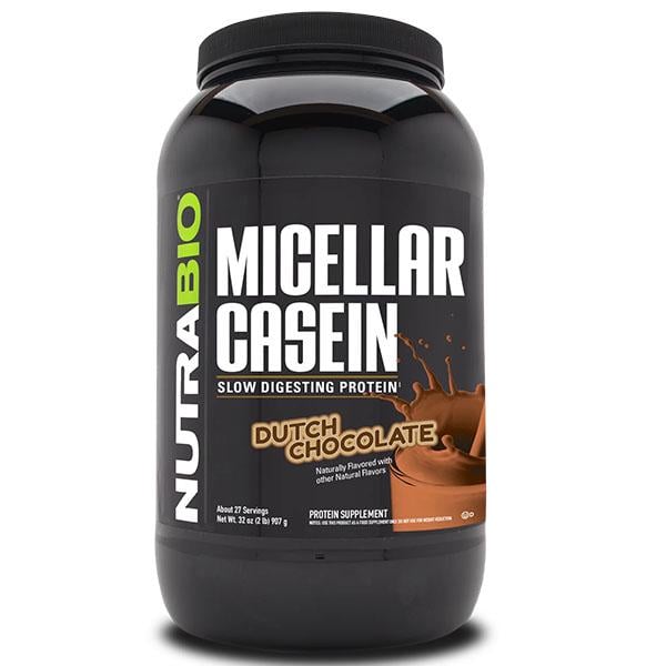 Протеїн NutraBio Micellar Casein 907 г 27 порцій Dutch Chocolate (000027217)