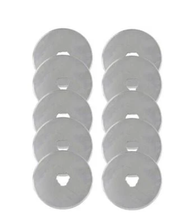 Леза запасні дискового ножа для шкіри та паперу 10 штук 45 мм