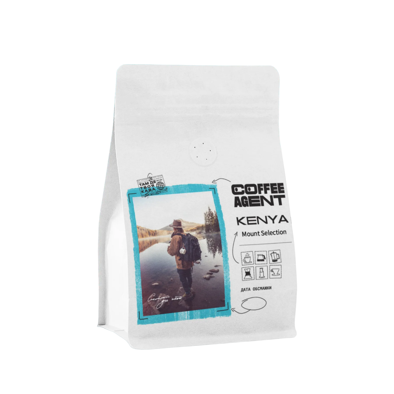 Кава в зернах Coffee Agent Kenya Mount Selection 1000 г Білий (1010369)