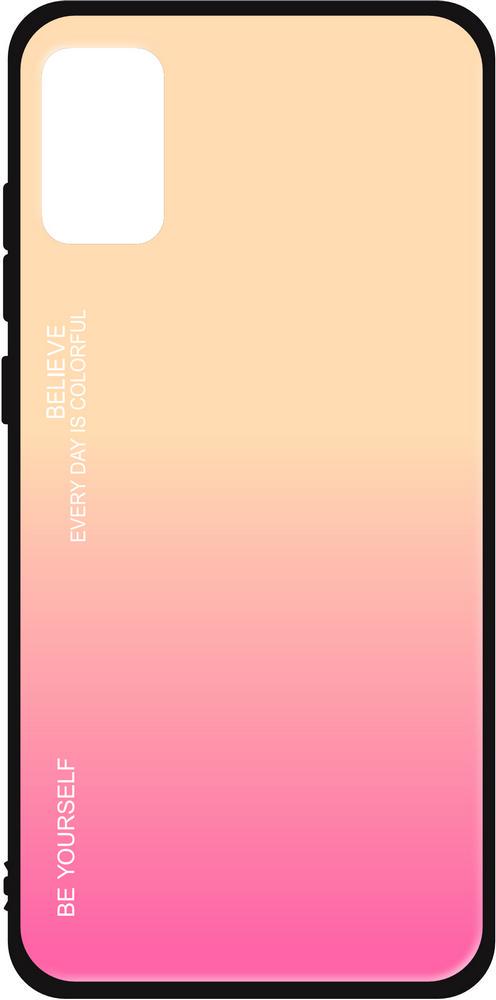 Стеклянный Чехол Glass Case для Samsung Galaxy A03s A037 Gold (24548-2A)