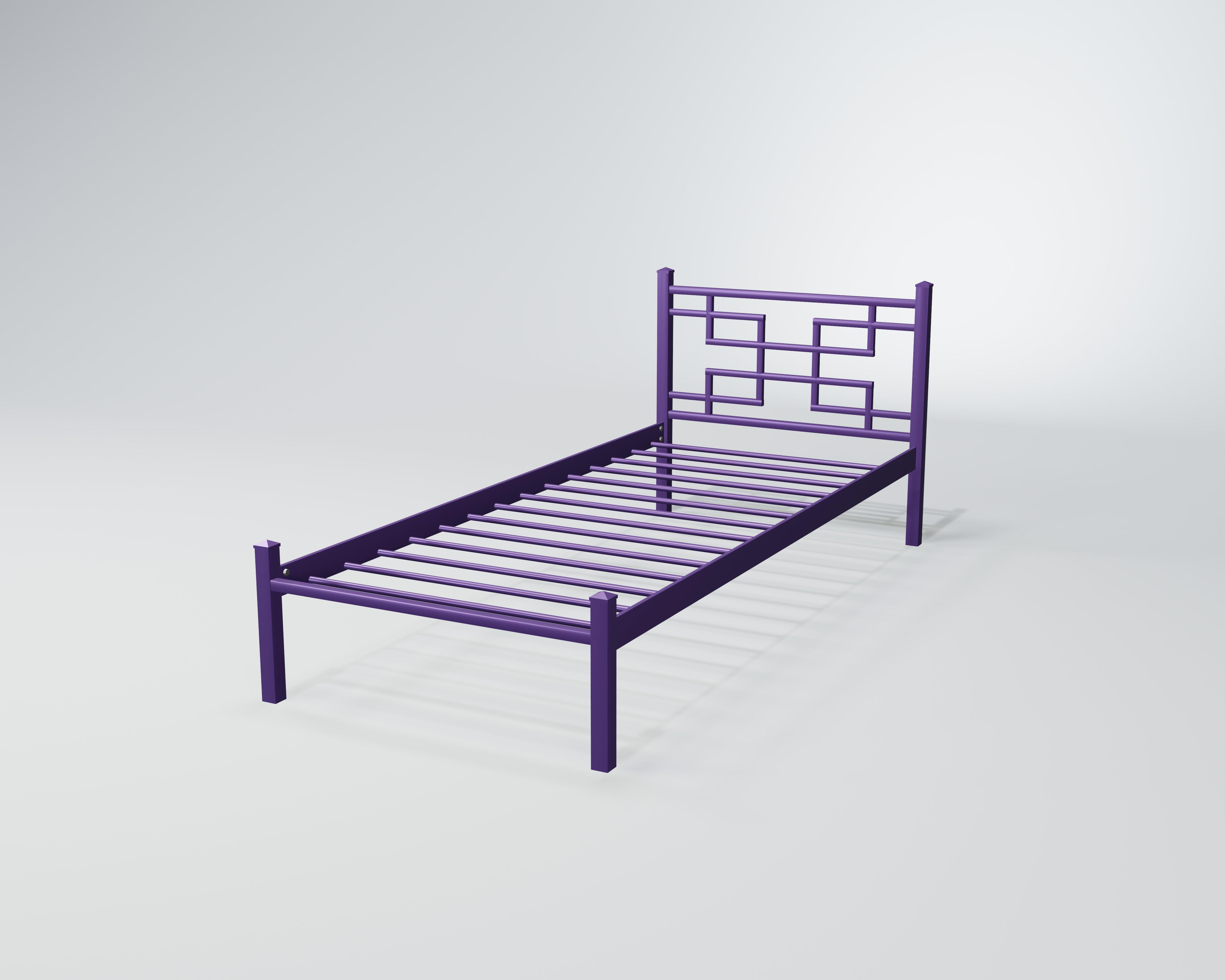 Кровать металлическая Фавор Мини 90x200 см Сиреневый