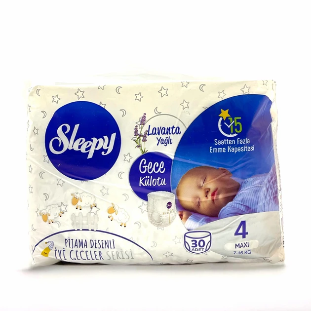 Подгузники-трусики детские Sleepy Night maxi 4 7-16 кг 30 шт. (000005905) - фото 2