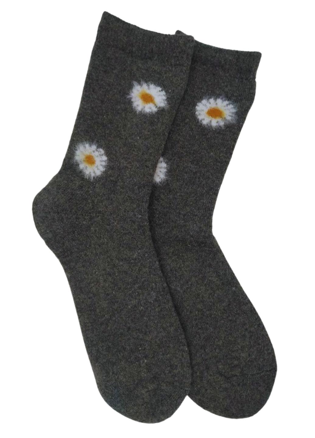 Носки женские теплые из шерсти Сhamomile 922-01 р. 36-41 1 шт. Темно-серый (12562148) - фото 1