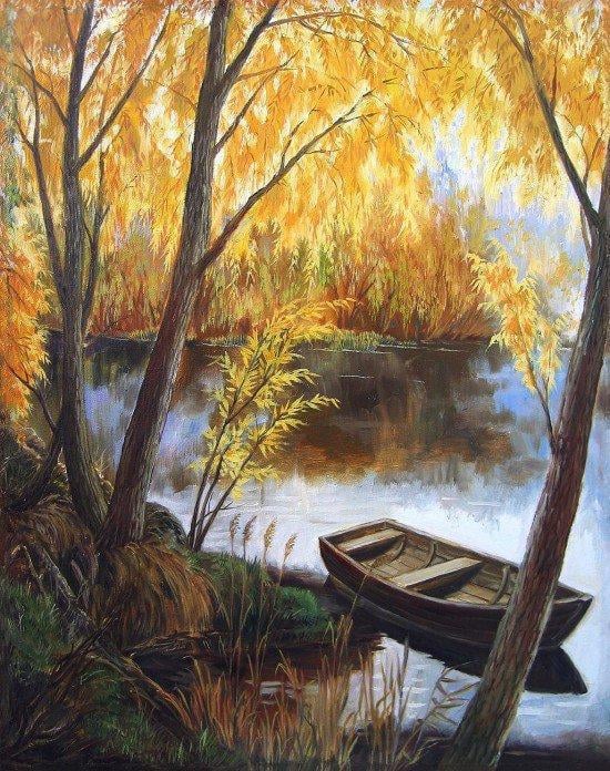 Алмазная мозаика У реки 40x50 см (DM.263)