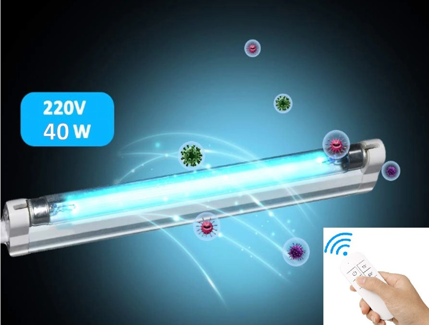 Кварцевая лампа бактерицидная 40W на пульте управления безозоновая SBT group (UVTL-01W) - фото 2