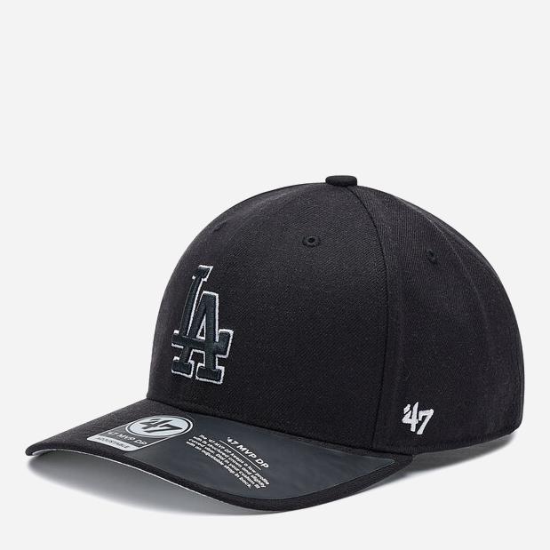 Кепка MVP 47 Brand DP LOS ANGELES DODGERS Unisex OSFA Черный/Светло-серый (193234937041)