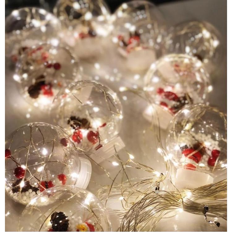 Гирлянда Surprise шар с фигуркой внутри Led 200 3х1,5 м Теплый белый (21-74-U0000001877)