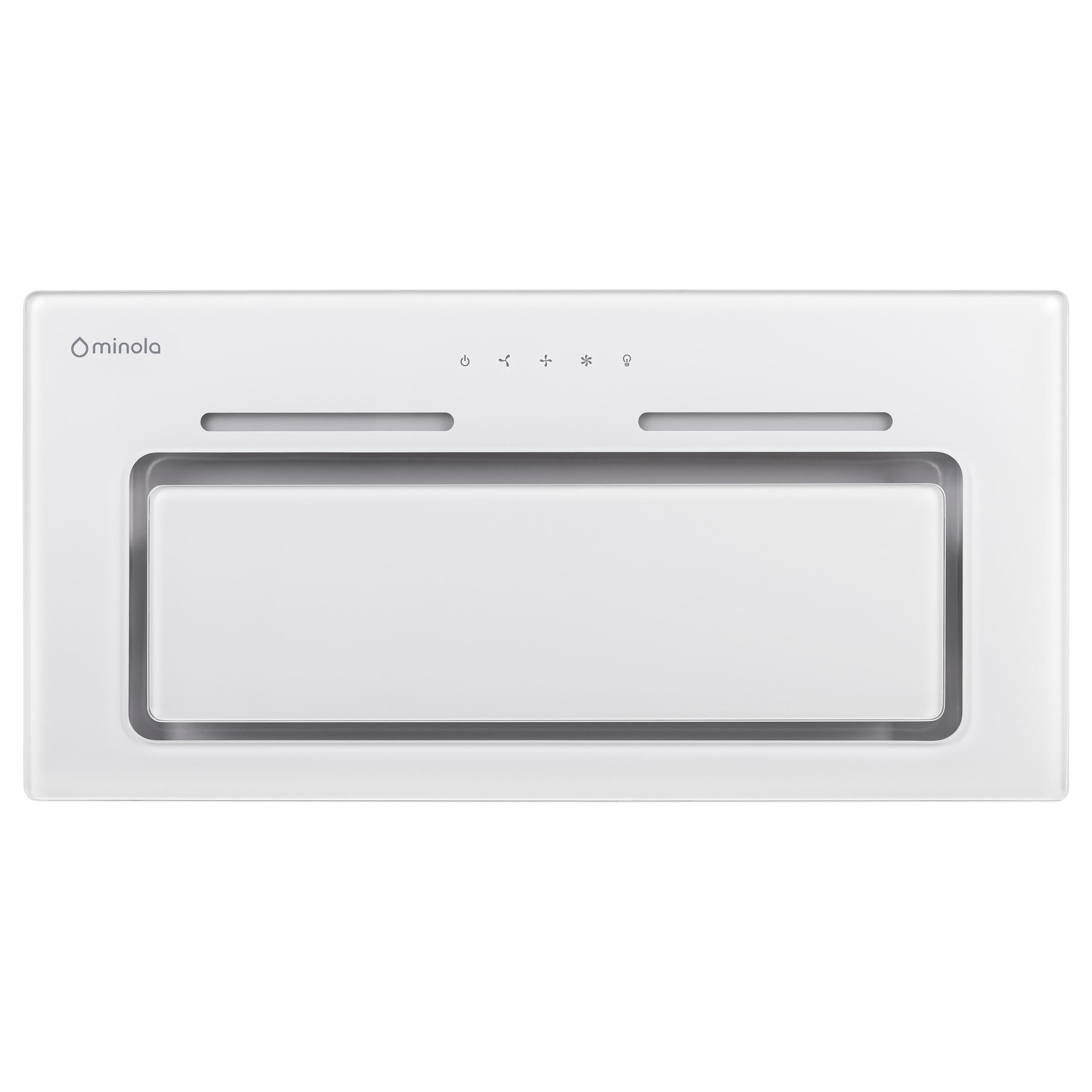 Вытяжка полновстраиваемая Minola HBI 6473 Glass 800 LED Line White (5905538402010)