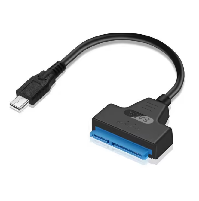 Кабель - переходник USB Type-C на SATA III 2.5 для подключения HDD SSD 7+15 PIN Кабель - переходник USB Type-C на SATA III 2.5 для подключения HDD SSD 7+15 PIN
