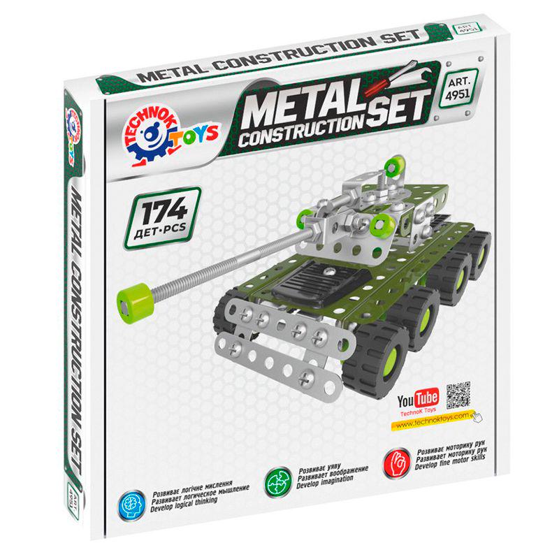 Конструктор металевий Танк 174 дет. (44400)