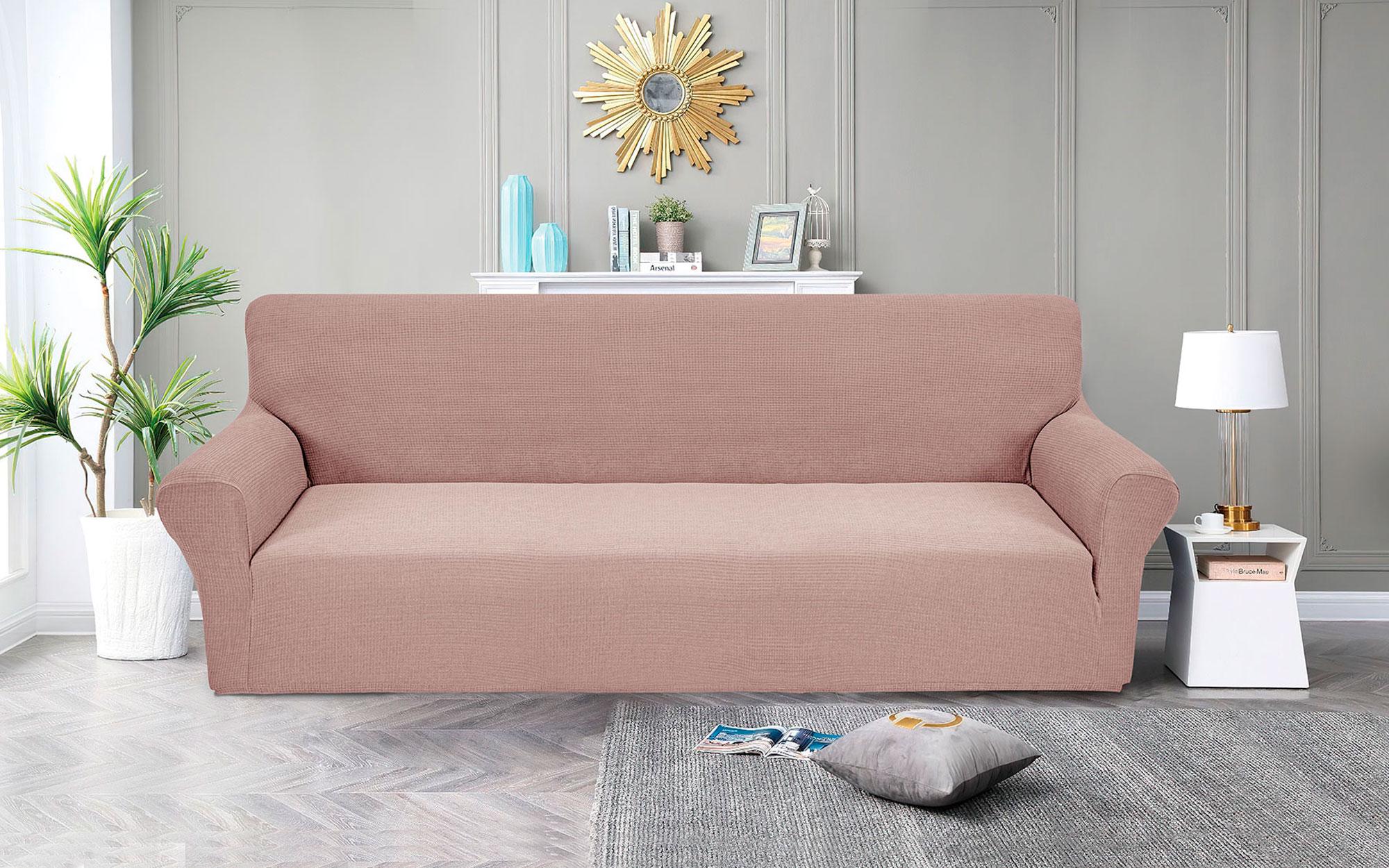 Чохол на диван чотиримісний Love You Corn Fleece Капучино (81196)