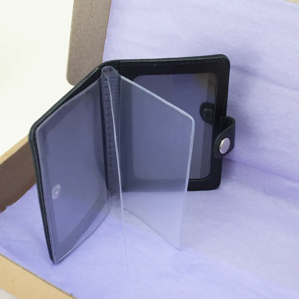 Подарочный набор мужской №24 ремень/портмоне/ключница/обложка на паспорт/на документы Черный (874452223) - фото 9