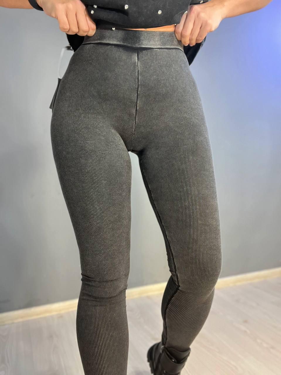 Лосины женские A-N 2306 рубчик варка тай дай трикотаж тонкие M Серый (1449) - фото 8 Лосины женские A-N 2306 рубчик варка тай дай трикотаж тонкие M Серый (1449) - фото 8