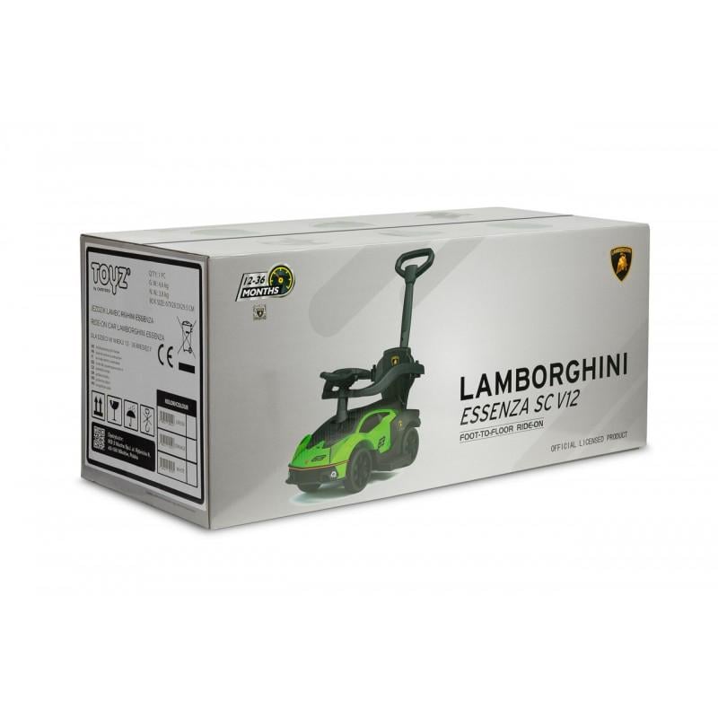 Машинка для катання Caretero Lamborghini Essenza з батьківською ручкою Green (390116) - фото 9