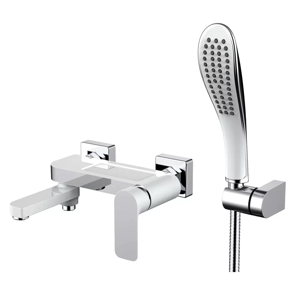 Смеситель для ванны Gappo G48 G3248 с душевым гарнитуром Белый/Хром (2465587305)