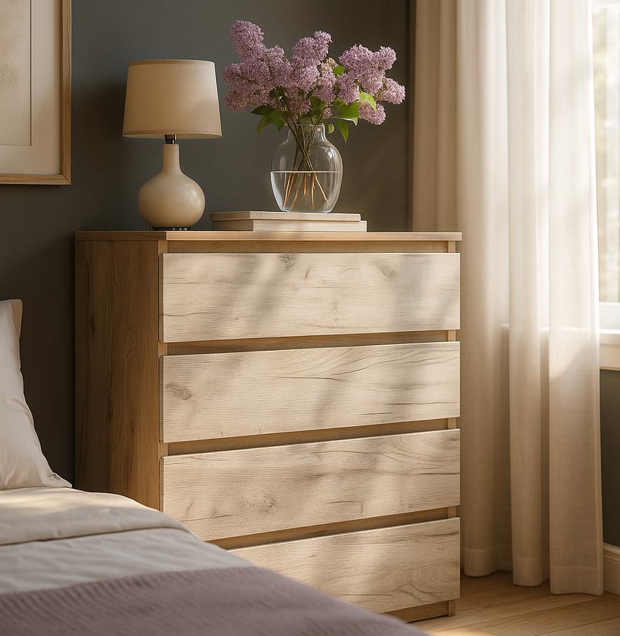 Комод Мастер Форм Брайт телескопические направляющие 900х376х950 мм Дуб крафт серый/Дуб крафт белый Комод Мастер Форм Брайт телескопические направляющие 900х376х950 мм Дуб крафт серый/Дуб крафт белый