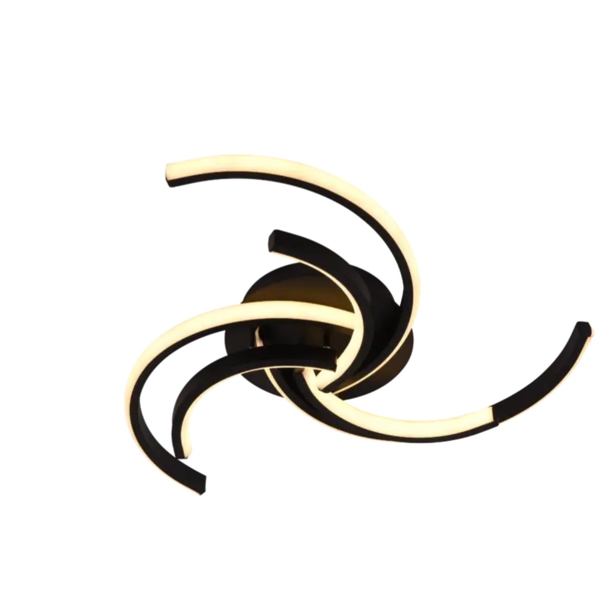 Люстра светодиодная Sirius с тремя рассеивателями 48W 3000-6500K Черный (LCD3002 BK)