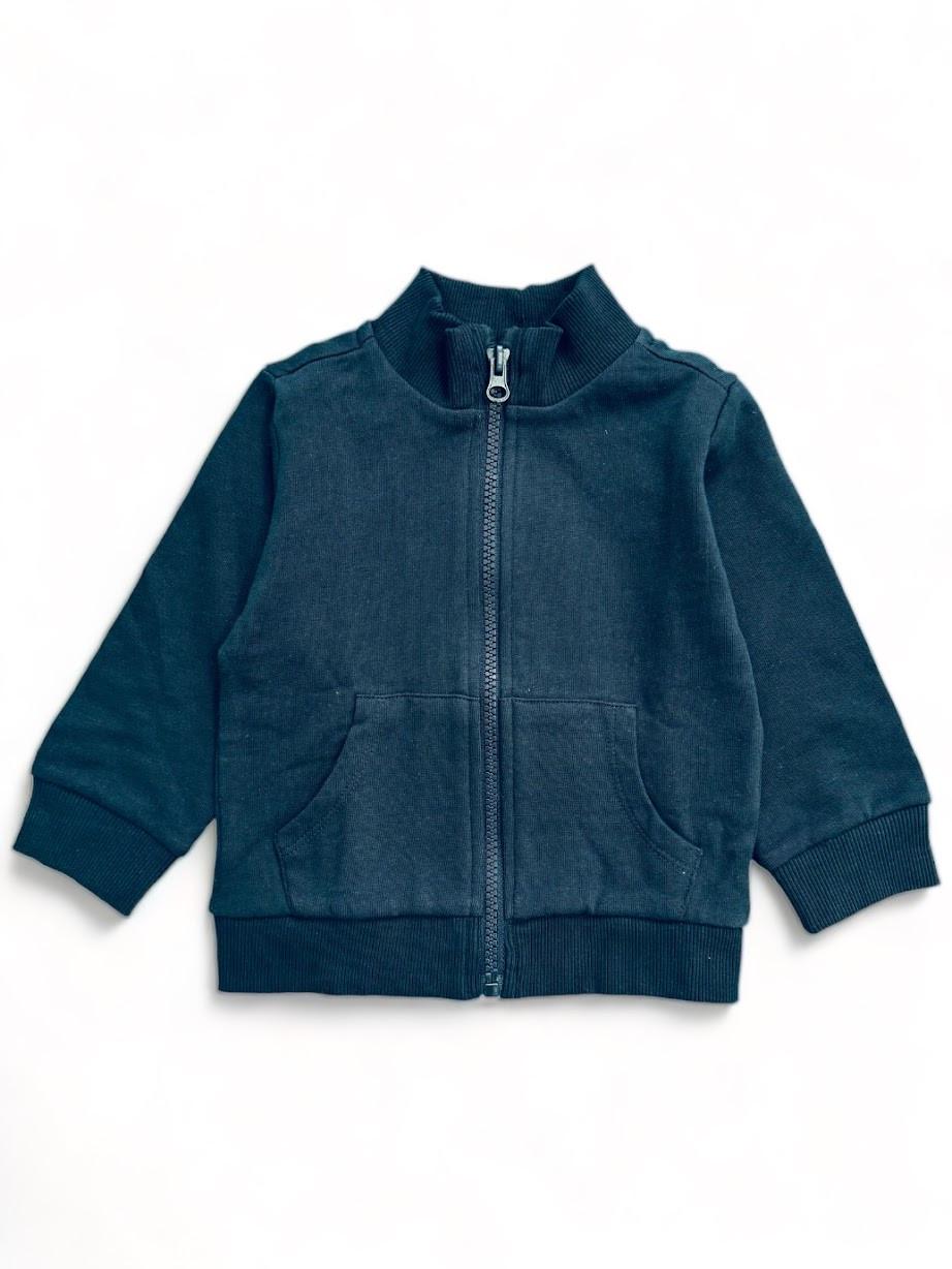 Кофта для мальчика Chicco на молнии с высокой горловиной 12-18 мес. 80 см Темно-синий (2089553373)