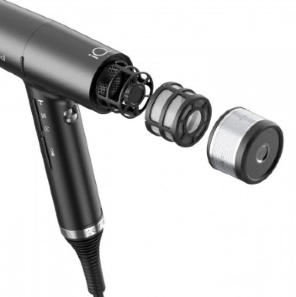 Фен Ga.Ma iQ3 Perfetto Oxy Active 1600 Вт Black (PH6080.BK) - фото 7