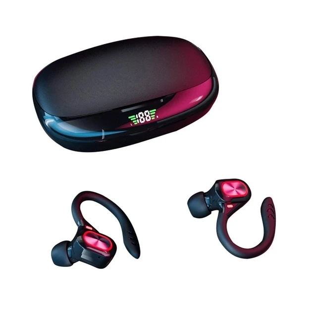 Наушники беспроводные спортивные TWS S730 с креплением за ухо Black (17630)