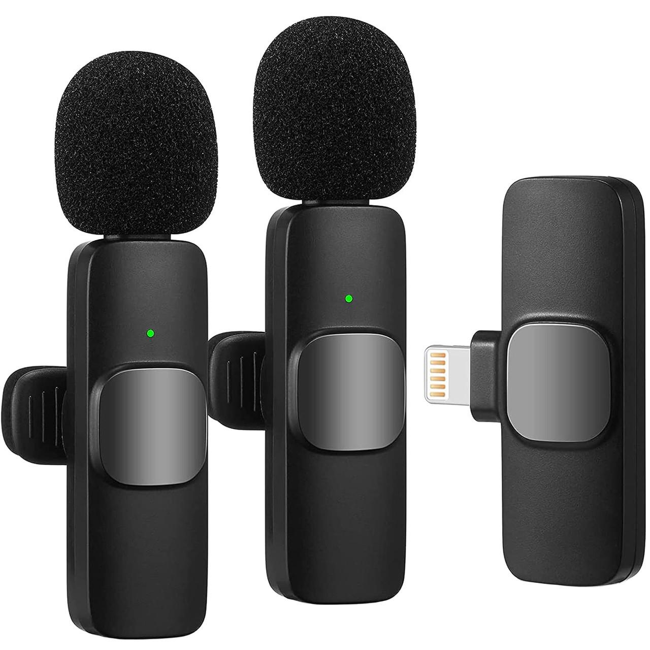 Микрофон двойной петличный беспроводной с Lightning Savetek P27-2 для iPhone/iPad/Macbook 2,4 ГГц - фото 4