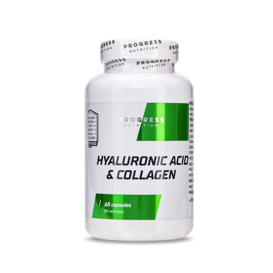 Натуральна добавка Progress Nutrition Hyaluronic acid & Collagen 60 капс. (7884) Натуральна добавка Progress Nutrition Hyaluronic acid & Collagen 60 капс. (7884)